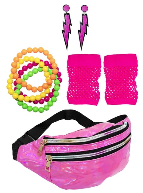 Kit accesorios Años 80 para mujer - Funiglobal | Funidelia