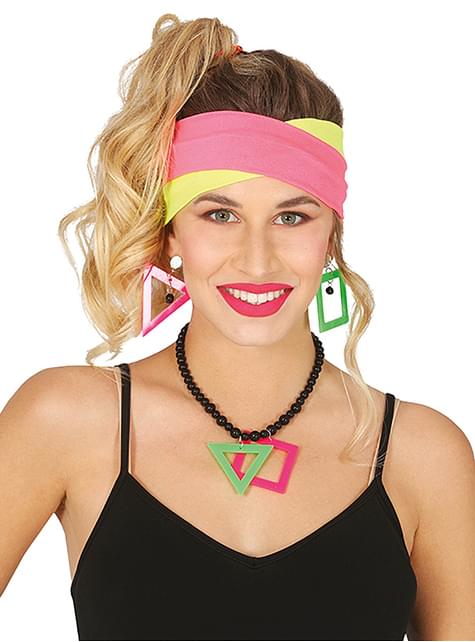 Kit accesorios de años 80 para mujer - Guirca | Funidelia