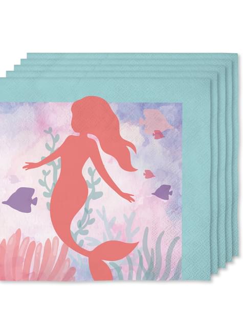 Kit decoración de cumpleaños de sirenas para 8 personas - Beautiful mermaid - Funiglobal Kits | Funidelia