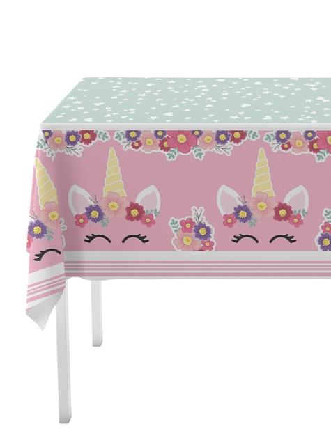 Kit decoración de cumpleaños de unicornio para 8 personas - Unicorn Flowers - Funiglobal Kits | Funidelia