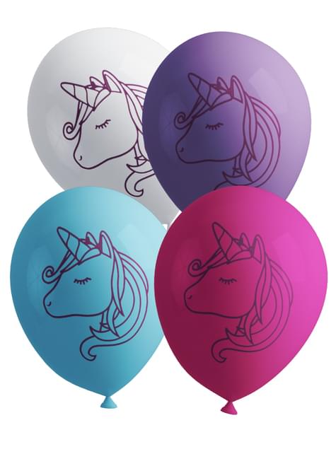 Kit decoración de cumpleaños de unicornio Premium para 8 personas - Lovely Unicorn - Funiglobal Kits | Funidelia