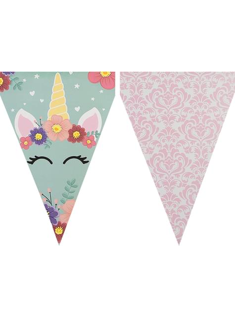 Kit decoración de cumpleaños de unicornio Premium para 8 personas - Unicorn Flowers - Funiglobal Kits | Funidelia