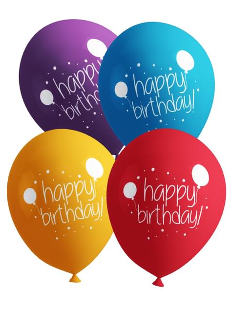 Kit decoración de cumpleaños Premium para 8 personas - Happy Birthday - Funiglobal Kits | Funidelia