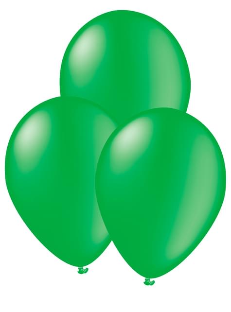 Kit decoración de fiesta color verde Premium para 8 personas - Colores lisos - Funiglobal Kits | Funidelia