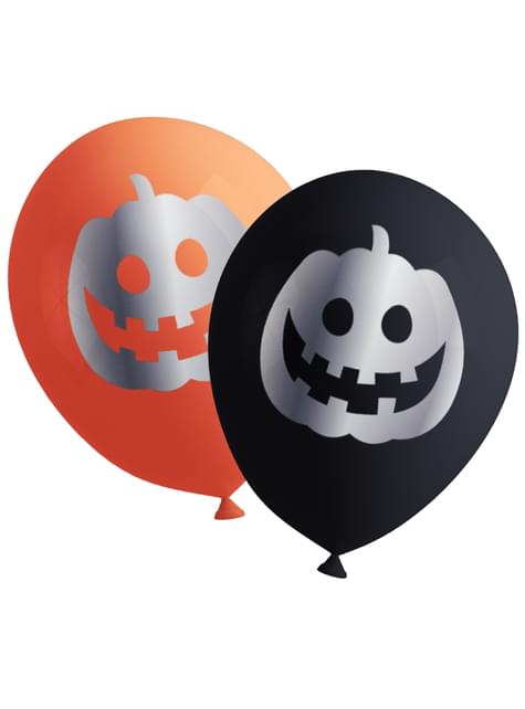 Kit decoración de fiesta de Halloween calabaza Premium para 8 personas - Happy Halloween - Funiglobal Kits | Funidelia