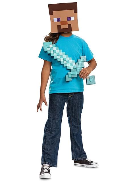Kit espada y máscara Steve - Minecraft - Disguise | Funidelia
