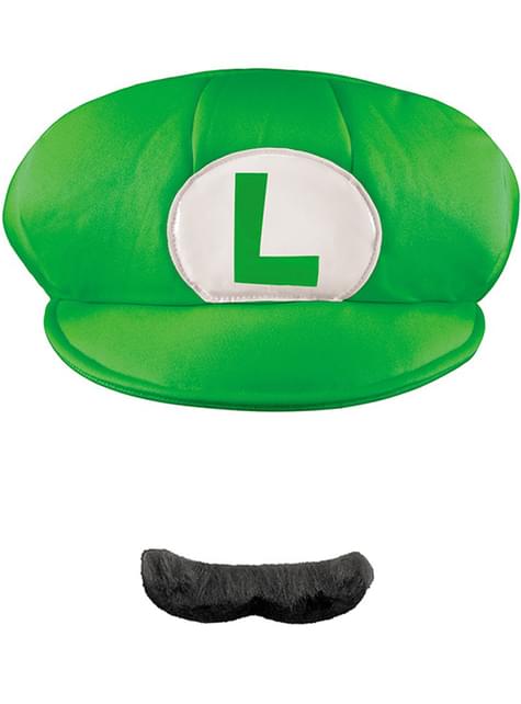 Kit gorra-bigote Luigi para adulto - Disguise | Funidelia