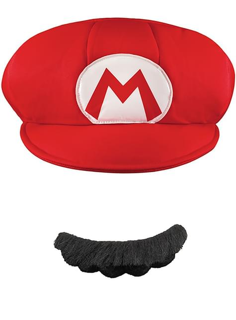 Kit gorra-bigote Mario para adulto - Disguise | Funidelia