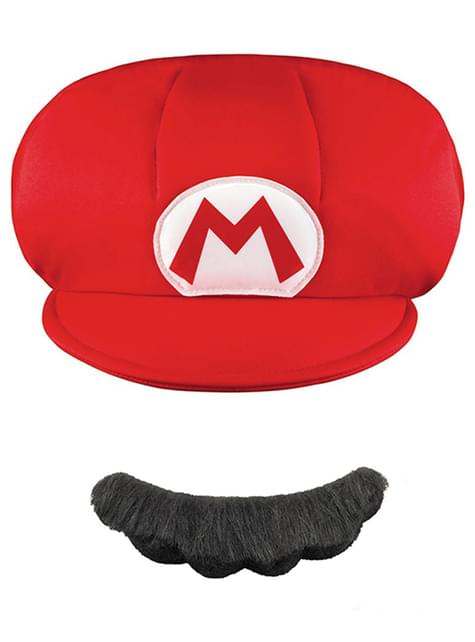Kit gorra-bigote Mario para niño - Disguise | Funidelia