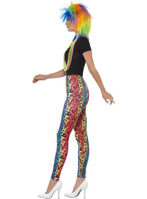 Leggings leopardo de colores para mujer - Smiffys | Funidelia