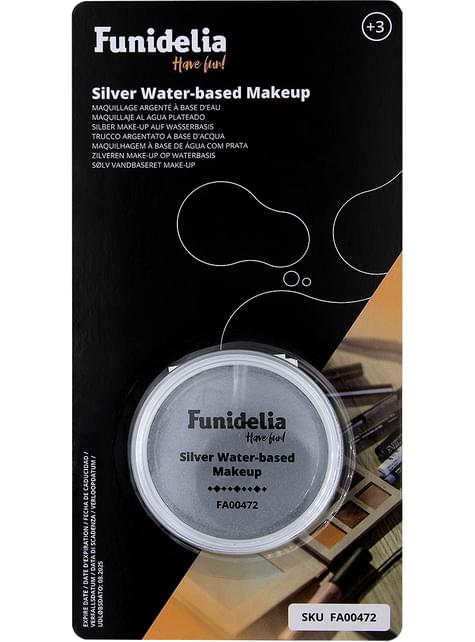 Maquillaje al agua plateado - Funiglobal | Funidelia