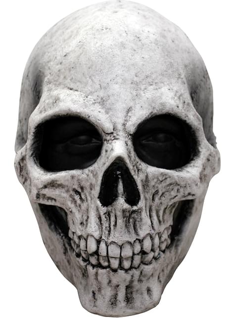 Máscara calavera blanca de látex - Ghoulish | Funidelia