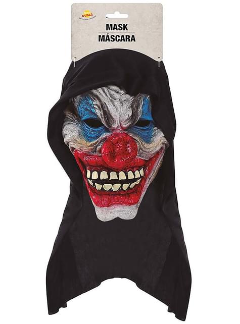 Máscara con capucha de payaso terrorífico - Guirca | Funidelia
