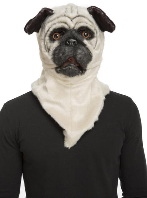Máscara de Bulldog moving mouth para adulto