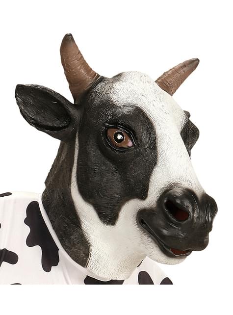 Máscara de vaca lechera adorable para adulto
