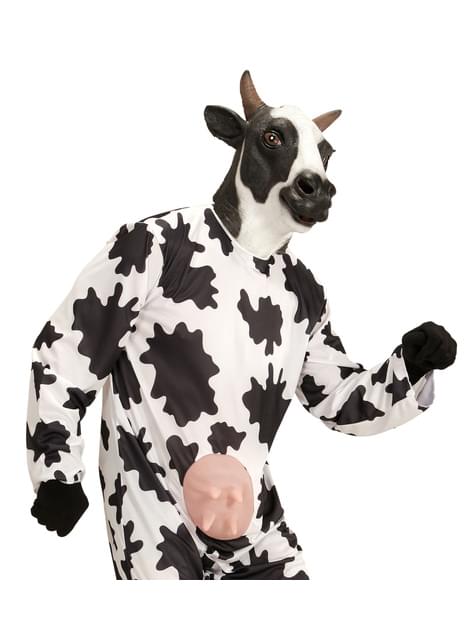 Máscara de vaca lechera adorable para adulto
