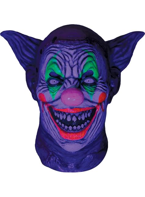 Máscara Payaso terrorífico de Neón
