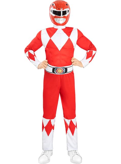 Máscara Power Ranger Rojo para niños - Funiglobal | Funidelia