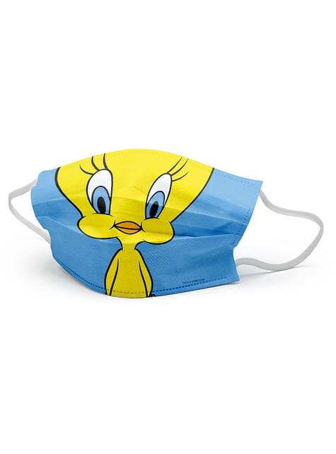 Mascarilla Piolín infantil - Looney Tunes - Redklein | Funidelia