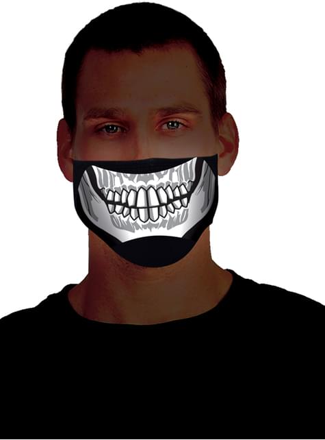 Media máscara de esqueleto luminoso para adulto - Morphsuits | Funidelia