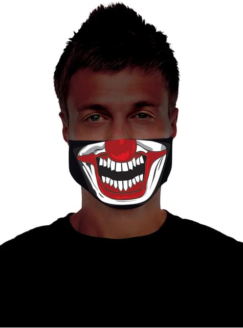 Media máscara de payaso asesino luminoso para adulto - Morphsuits | Funidelia