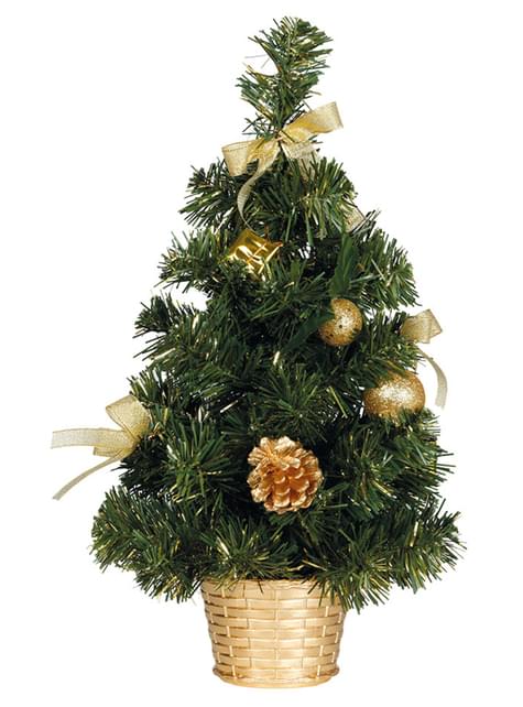 Mini árbol navideño dorado - Guirca | Funidelia