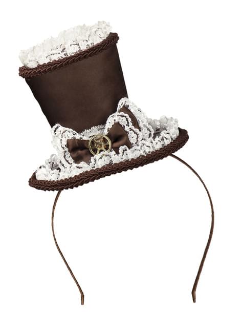 Mini chistera de steampunk para mujer - Boland | Funidelia