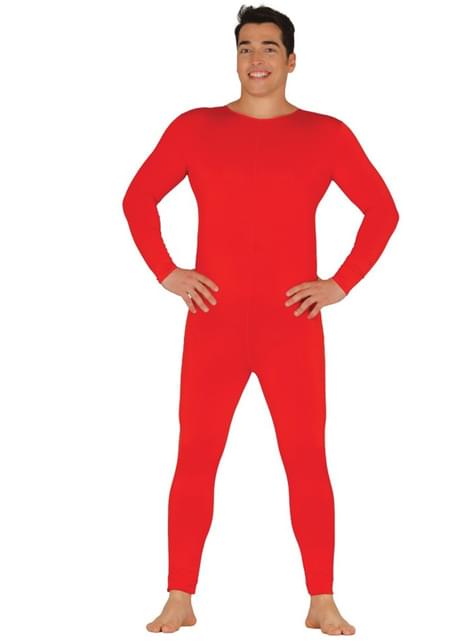 Mono rojo para hombre
