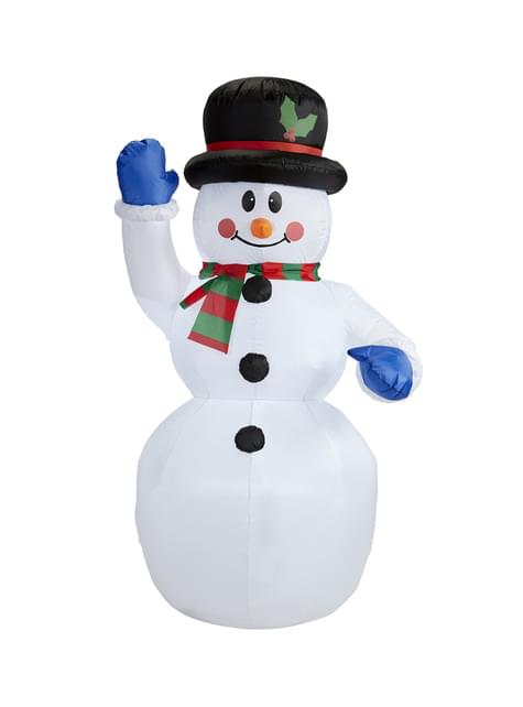 Muñeco de nieve hinchable luminoso gigante - Widmann | Funidelia