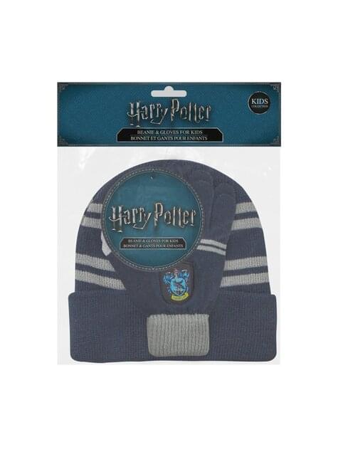 Pack de gorro y guantes Ravenclaw infantil - Harry Potter - Cinereplicas | Funidelia
