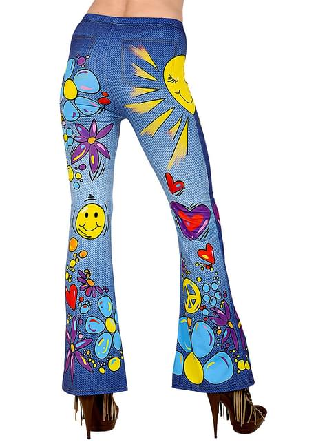 Pantalón de Hippie para mujer - Widmann | Funidelia