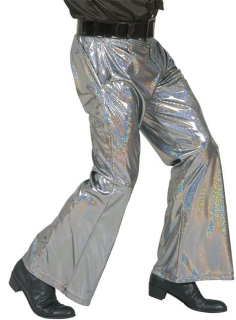 Pantalón disco plateado - Widmann | Funidelia