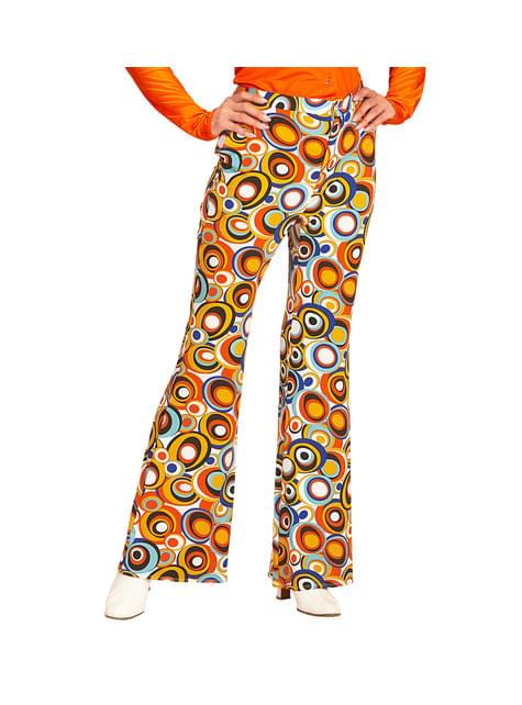 Pantalón retro burbujas de los años 70 para mujer - Widmann | Funidelia