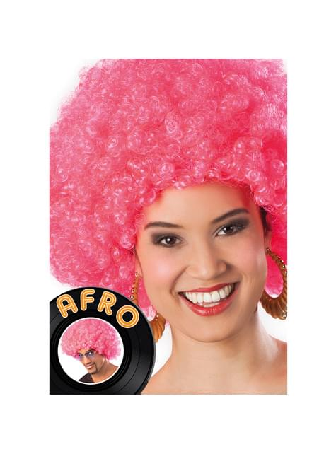 Peluca afro rosa unisex - Boland | Funidelia