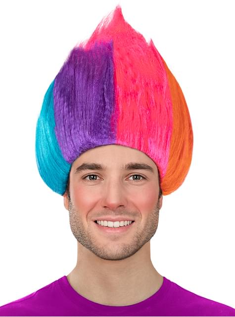 Peluca arcoíris - Trolls - Funiglobal | Funidelia