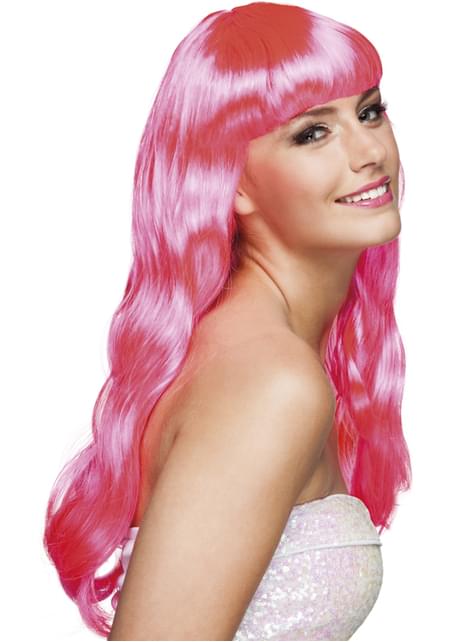 Peluca Chique rosa sensual para mujer - Boland | Funidelia