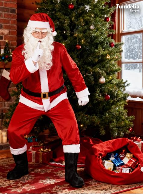Peluca con barba de Papá Noel - Funiglobal | Funidelia