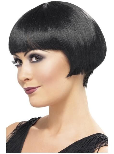 Peluca corte bob de chica de los años 20 - Smiffys | Funidelia