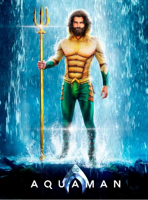 Peluca de Aquaman con barba para adulto - Funiglobal | Funidelia