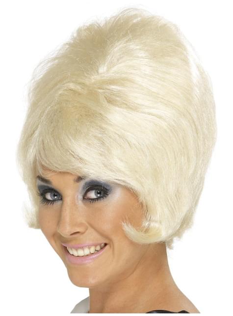Peluca de colmena de los 60 rubia - Smiffys | Funidelia