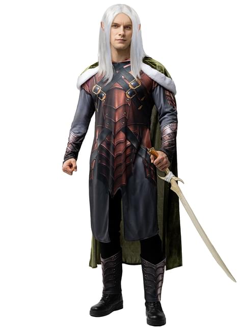 Peluca de Drizzt Do“Urden para adulto - Dragones y mazmorras - Funiglobal | Funidelia