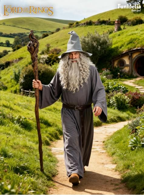 Peluca de Gandalf con barba - El Señor de los Anillos - Funiglobal | Funidelia