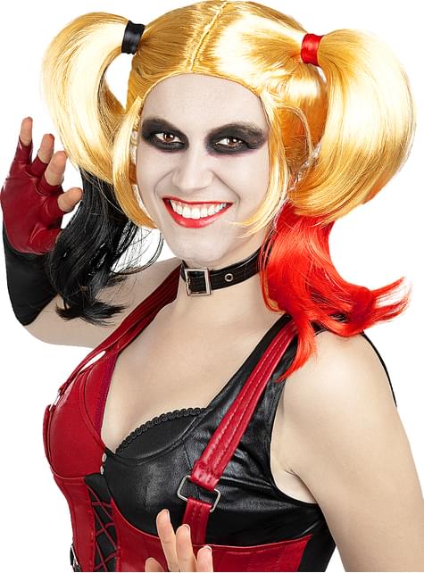 Peluca de Harley Quinn Arkham City - Funiglobal | Funidelia