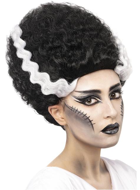 Peluca de la Novia de Frankenstein para mujer
