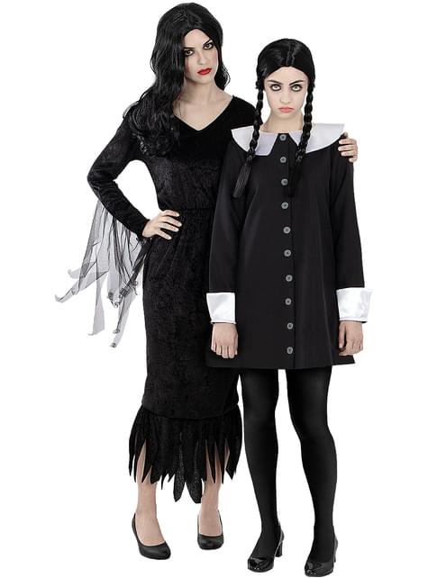 Peluca de Miércoles Addams para mujer - La Familia Addams - Funiglobal | Funidelia