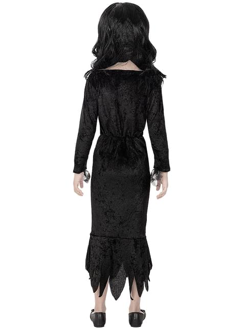 Peluca de Morticia Addams para niña - La Familia Addams - Funiglobal | Funidelia
