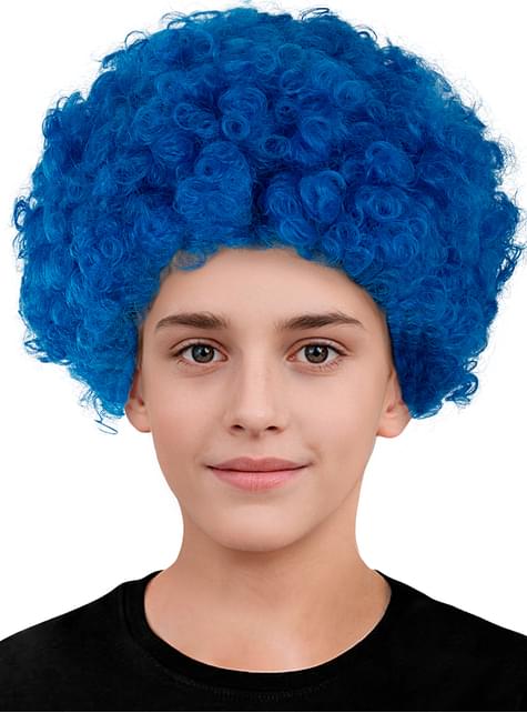 Peluca de payaso azul para niños - Funiglobal | Funidelia