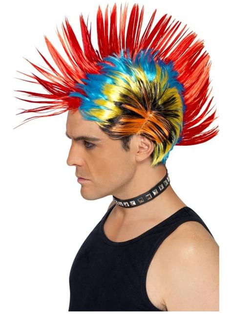 Peluca punky multicolor - Smiffys | Funidelia