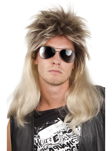 Peluca de rock rubia para hombre - Boland | Funidelia