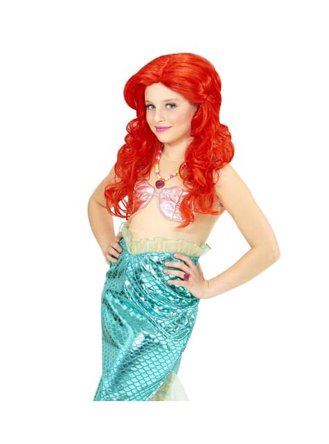 Peluca de sirena para niña - Widmann | Funidelia